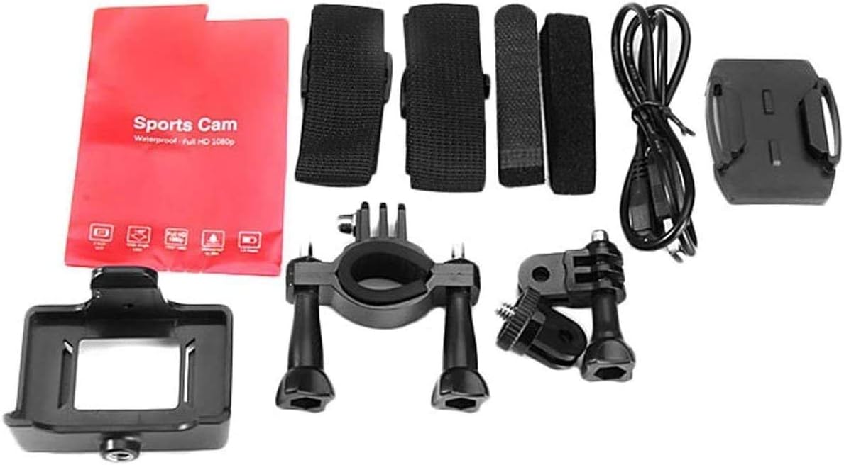 VEMONT Action Camera, 1080P 12MP Sports Camera Full HD 2.0 Inch Action Cam 30m/98ft Underwater Waterproof Camera with Mounting Accessories Kit - Image 7